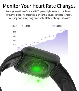 Erilles Nou Sport Rata De Inima Somn Tracker Ceas Inteligent Bărbați Femei Passometer Sănătatea Doamnelor Smartwatch