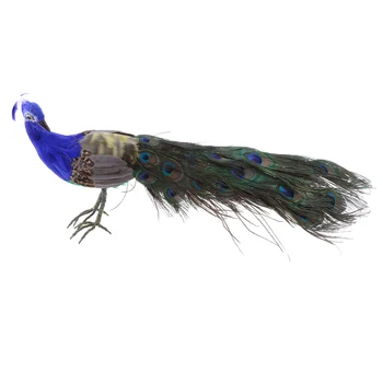 Fals, Artificial Păun Păsări Cu Pene Realist Gradina Decor Acasă Ornament