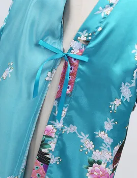 FEESHOW Fete Băiat Păun Floare din Satin Kimono-Halat, camasa de noapte, Halat de baie Rochie Sleepwear Pijamas pentru Petrecerea de Nunta, Ziua de nastere Haine