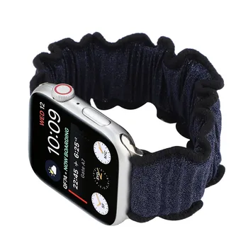 Femei Inel de Păr Curea pentru Apple Watch Band Serie SE 6 5 4 3 Cârpă Dantelă Brățară Elastice pentru iWatch 40mm 44mm 38mm 42mm Curea