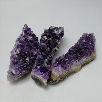 Fierbinte 45-700g Naturale Ametist Cristal de Cuarț Drusy Geode Cluster de Vindecare de Pietre Decor Ornament Violet Feng Shui Piatra