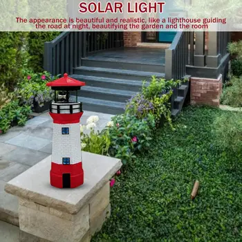 Fierbinte Far Solar LED Gard de Gradina Curte în aer liber de Decorare Senzor Inteligent Far Rotativ Lampă Pentru Curte Decor