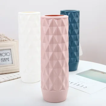 Fierbinte Individualitatea Vaze Incasabilă Nordic Vaza Imitație Ceramice Ghiveci de Flori pentru Decor Cameră Aranjament Decor de Birou Acasă