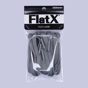 FlatX 8mm Gri Inchis/ Gri Inchis Metal Sfaturi Șireturile de Înaltă Calitate Profesională Adidas Dantele Șiret Lacet