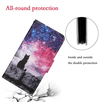 Flip Portofel din Piele de Caz Pentru Samsung Galaxy S20 S21 S10 Plus Ultra E FE Nota 20 Carte de Telefon Stand Book Cover Pictat Coque