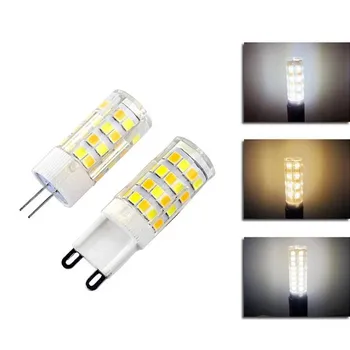 G4 G9 LED-uri de Porumb Bec 220V Trei-Comutator de culoare Segmentate a intensității luminoase de Culoare-schimbare Lampă Ceramică Două culori 5W 7W 12W Sursă de Lumină