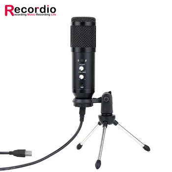 GAM-U04 Profesionale calculator usb microfon condensator de studio Monitor în timp Real Căști cu microfon stand