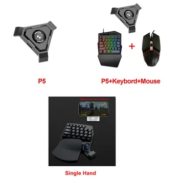 Gamepad Controller Set de PC-Adaptor Mobil ABS Bluetooth 4.1 Telefon Negru, Nici o Vibrație Convertor USB Plug and Play de Tastatură Mouse-ul