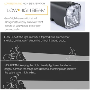 GIYO Biciclete Lumina Impermeabil USB Reîncărcabilă Faruri de Bicicletă 4800 mAh MTB Lampă Față din Aluminiu Ultrausor Lanterna Bicicleta Lumina