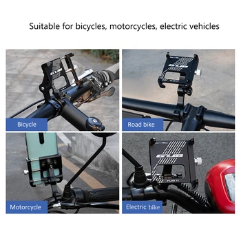 GUB biciclete Biciclete Suport de Telefon din Aluminiu Rotativ la 360°, Biciclete Mobil Mount Universal Motocicleta Suport Pentru 3.5-7 Inch Smartphone
