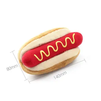 Hamburger Cu Cartofi Prajiti Simulare De Pluș Jucărie Amuzant Model Chestii De Alimentare Jucarii Copii Educative Pretinde Joc Dar Jucărie De Câine De Companie Furnizează