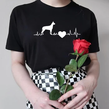 Harajuku Great dane inimii tricou t-shirt pentru femeie dane mare iubitor de topuri de vara grafic teuri hispter doamnelor cadou