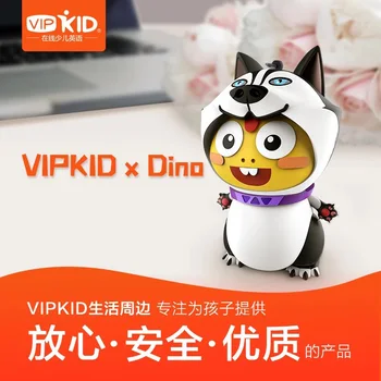 Husky Dino 3D Lanț Cheie VIPKID Dino Viață Accesorii Mâner din PVC Moale