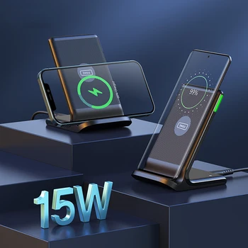 INIU Qi 15W Wireless Încărcător de Telefon Suport Auto-Adaptive LED Indicator Încărcare Rapidă Pad Pentru iPhone Airpods Xiaomi, Huawei Samsung