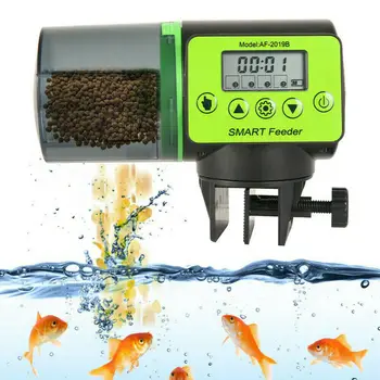 Inteligent Automat Pește Alimentator Acvariu de Pește de alimentare a Rezervorului de Alimentare Auto Distribuitor cu LCD Indică Timer Accesorii Acvariu