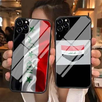 Irak Flagga Telefon Caz Pentru iPhone 12 11 Pro XS MAX 8 7 6 6S Plus X XR Pahar Caz de Telefon