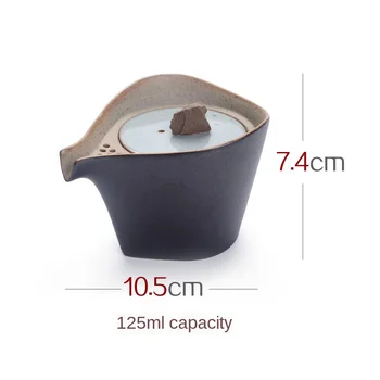 JapaneseStyle Gresie Set de Ceai Oală Ceramice Kung Fu Set de Ceai Ceainic Ceainic Set pahar cu apă cu Filtru Ceainic de Portelan Ceainic Ceramic
