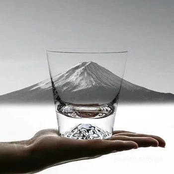 Japoneze Muntele Fuji Crystal Pahar De Vin Munte De Zăpadă Xo Whisky Rock Ochelari Fujiyama Snowberg Whiskey Pahar De Apă Cupa Cutie De Cadou