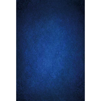 Laeacco Albastru Inchis Degrade Culoare Solidă Model Textura Copil Nou-Născut Fotografie Portret De Fundal Fotografic Fundal Studio Foto