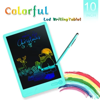 LCD Scris Tableta de 10 Inch scris de mână Colorat Doodle Bord Desen Tablete Erasable Scris Tampoane pentru Copii și Adulți la Domiciliu