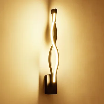 LED Lampă de Perete Alb Negru Lampa Culoar de Iluminat Decor Minimalist Modern Lampă de Perete Camera de zi Dormitor Noptieră cu Lampă de Noptieră
