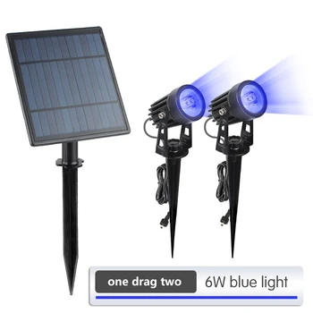 LED-uri Alimentate Solar lumina Reflectoarelor Alb Cald, RGB Lumini Panou Solar rezistent la apă în aer liber de Iluminat Peisaj Curte Gradina Separat Lampa