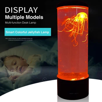 LED-uri de Control de la Distanță Fantezie Meduze Lampa USB/Baterie de Schimbare a Culorii acvariu cu Meduze Lampă cu Led-uri stare de Spirit de Relaxare Lumina de Noapte