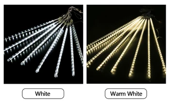 LED-uri de Meteoriți Ghirlanda de Vacanță Benzi de Lumină Impermeabil Lumini de Basm Pentru Grădină în aer liber Strada de Crăciun de Decorare 30cm/50cm