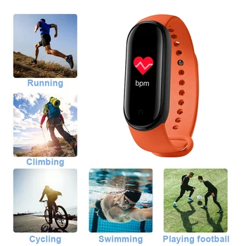 M5 ceas Inteligent Trupa Inimii tensiunea de Sănătate Etanșe ceasuri Inteligente M5 Trupa ceas Bluetooth Puls banda Fitness Tracker