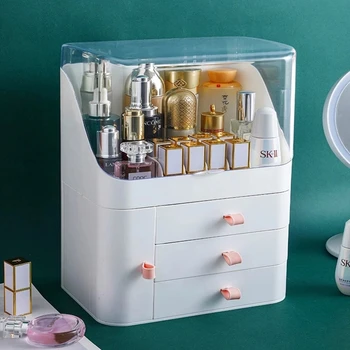 Machiaj De Stocare De Caz Desktop Sertar Organizator De Baie Beauty Box Cosmetice Lac De Unghii Ruj Rack De Afișare Face Recipient