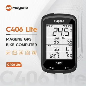 Magene C406 lite Biciclete GPS Cyling Calculator Impermeabil Calculator de Biciclete Viteză, contorul de parcurs ANT+ Bluetooth cu Muntele