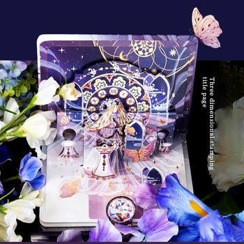 Magia Universului Creativ Florale Colorate Notebook 2021 Magicianul Meu Jurnal Cartea 224P Gol+Căptușite+Ilustrare Hârtie Transport Gratuit