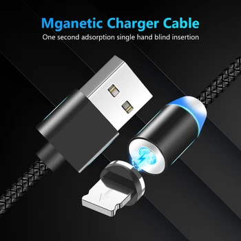Magnetice de Tip C, Micro USB Cablu de încărcare Cablu de Încărcare Rapidă Cablu Pentru Samsung Galaxy S9 Plus S9 S8 S8 Plus Xiaomi Mi8 Mi 5X