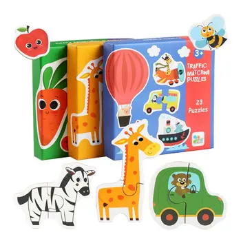 Mai Devreme Jucării De Învățare Pentru Copii, Copii Jucărie De Învățământ Pentru Copii De Potrivire Animal Transport Fructe, Legume Cadouri