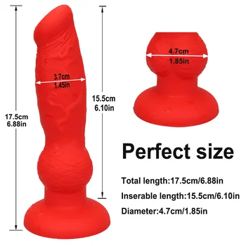 Mare Realist Roșu Colorat Animale Cal Monstru Mare Dildo Câine Lup Penis Fals Jucărie Sexuală Pentru Femei De Sex Feminin Se Masturbeaza Gode Cocoș