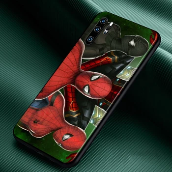 Marvel SpiderMan Art Cool Moale TPU Pentru Huawei P40 P30 P20 Pro P10 P9 P8 Lite RU E Mini Plus 2019 2017 Negru Caz de Telefon