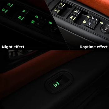 Masina de decor interior pentru Toyota CH-R corolla, camry Rav4 Car styling auto, ferestre, uși de sticlă de ridicare a ferestrei butonul autocolant