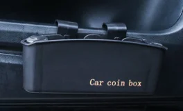 Masina Orginazer Caz Monedă Cutie De Depozitare Suport Recipient Masina Monedă Suport Auto Negru-Styling Accesorii Auto Interior Araba Aksesuar