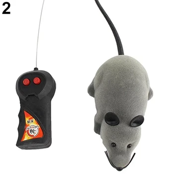 Mini Amuzant RC Simulare fără Fir Control de la Distanță RC Electronice Șobolan Șoarece Șoarece de Jucărie din Plastic Complicat Flocking Halloween Xmas Pentru animale de Companie