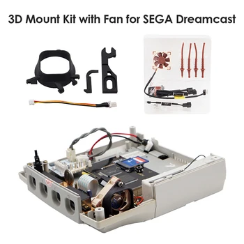 Mini Ventilator de imprimare 3D Kit de Montare + NF-A4x10 5V Răcire fără Perii Radiator pentru consola SEGA Dreamcast
