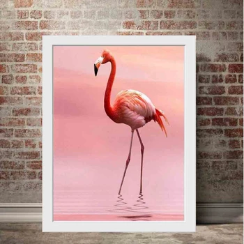 MomoArt Diamant Mozaic Cruciulițe Flamingo Imagine De Pietre De Diamant Broderie Vanzare Kituri Complete De Animale Decor Acasă