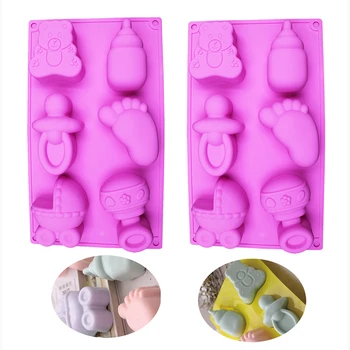 Mucegai silicon Bakeware de Copt Accesorii Pentru BRICOLAJ Jeleu, Budinca Tort de Ciocolată Decorare Instrument de Masina pentru Copii Picior de Urs Sticla