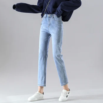Multicolor Blugi Skinny Femei Elasticitate Mare Y2k Estetic Moda Coreeană De Bază Pantaloni Moale De Înaltă Talie Pantaloni Pentru Femeie