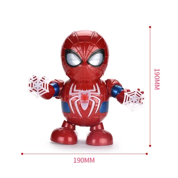 Muzică de dans Avengers Iron Man Robot de Jucărie Lanterna LED-uri Tony Stark Ironman Cifrele de Acțiune Electronice Jucarii pentru Copii Cadouri