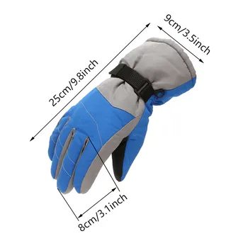 Mănuși de iarnă Electrice Incalzite Copii 6-11ani Mănuși de Mână Caldă Capac USB de Încărcare a Bateriei cu un Deget în aer liber Windproof Ski Glove