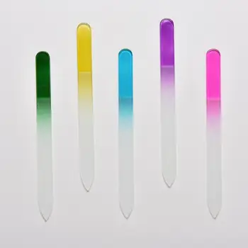 Nail Art Fișiere Manichiura Dispozitiv Instrument 4buc Pro Durabil din Sticlă Cristal Fișier Tampon