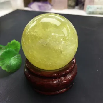Naturale citrin minge de cristal de cuarț pietre pretioase minerale masaj sfera spirituală reiki healingcrafts decor acasă
