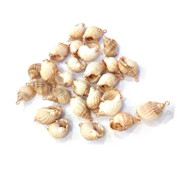 Naturale shell formă de Scoică Pandantive farmecul Rafinat pentru a Face Bijuterii DIY Bratara cercei Coliere Accesorii 12x40-16x30mm