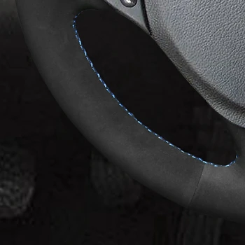 Negru piele de Căprioară Masina Capac Volan pentru Mercedes-Benz E-Class E300 GL-Class, GL 350 400 500 550 2013-M-Class ML