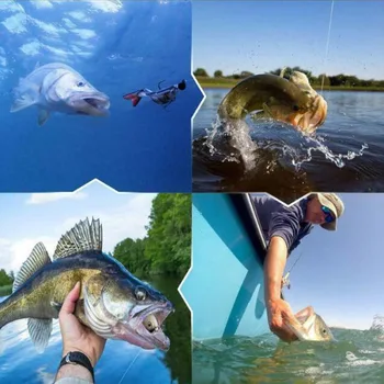 Noi 1BUC 7 Segment Bionic Momeala Înalte Cârlige de Pescuit Nada Ochii Realiste în aer liber Echipament de Pescuit Accesorii